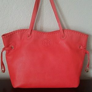 Tory Burch slouchy tote red